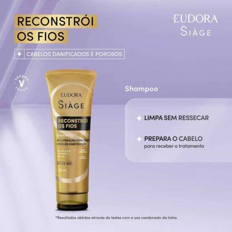 Eudora Siàge Reconstrói Os Fios Shampoo 250ml