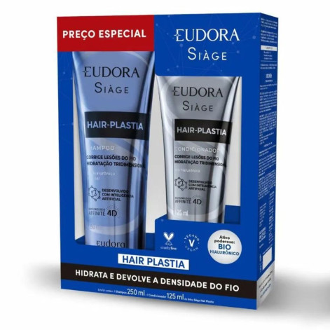 Kit Siàge Hair Plastia Shampoo 250ml + Condicionador 125ml