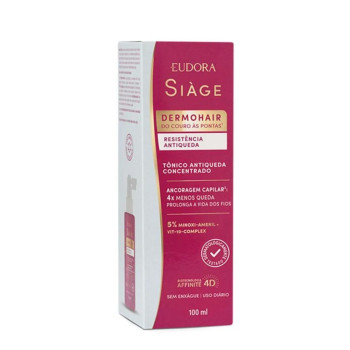 Tônico Antiqueda Concentrado Siàge DermoHair Resistência Antiqueda 100ml