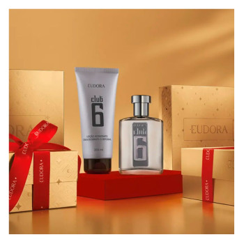 Kit Perfume Masculino Eudora Club 6 Deo Colônia 95ml + Loção Hidratante 200ml