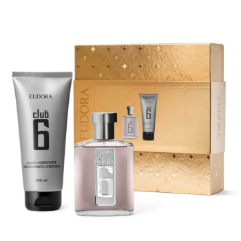 Kit Perfume Masculino Eudora Club 6 Deo Colônia 95ml + Loção Hidratante 200ml