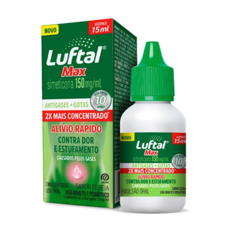Luftal Max Simeticona 150mg/ml Cereja Gotas 15ml