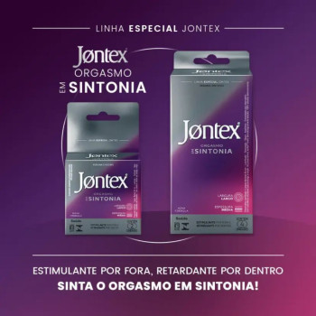 Camisinha Jontex Orgasmo em Sintonia 4 unidades