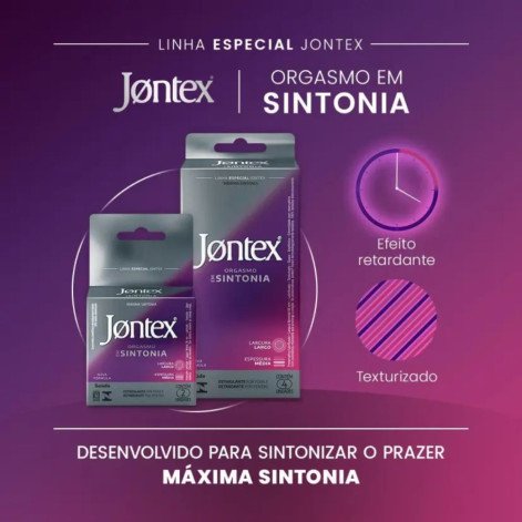 Camisinha Jontex Orgasmo em Sintonia 4 unidades
