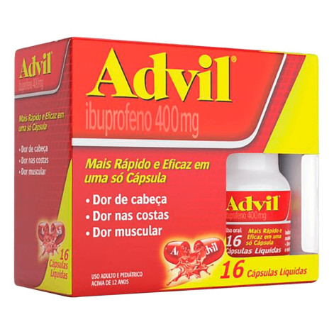 Advil 400 Mg C/ 16 Capsulas