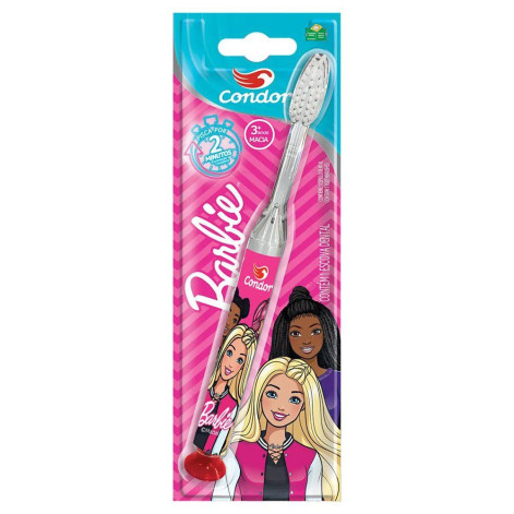 Escova Dental Condor Inf Barbie Led Pisca