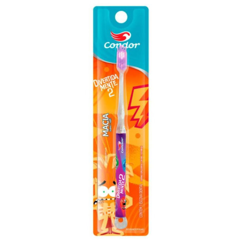 Escova de Dente Infantil Condor Divertidamente Macia 1 unidade