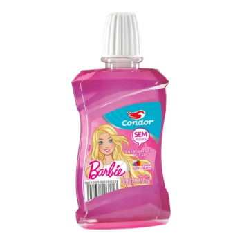 Exaguante Bucal Condor Infantil Barbie Sabor Tutti-Frutti 250ml