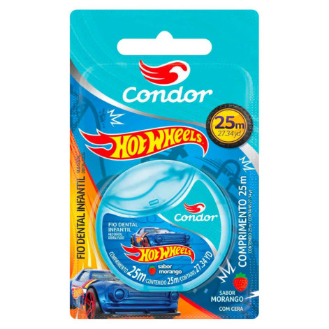 Fio Dental Condor Hotweels C/25M
