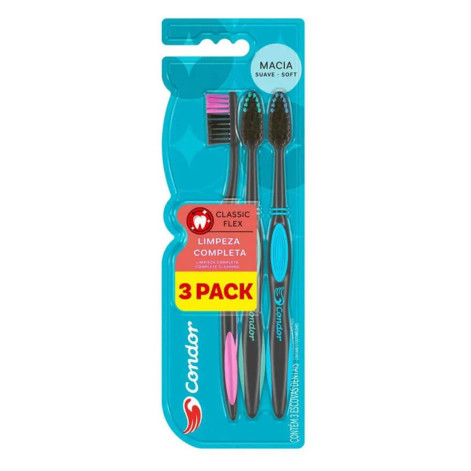 Pack Escova Dental Condor Classic L3P2