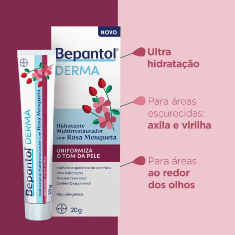Hidratante Multirrestaurador com Rosa Mosqueta Bepantol Derma 20g