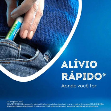 Vick Inalador Descongestionante Nasal 0,5g 1 unidade