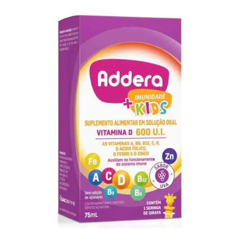 Addera+Imunidade Kids 600Ui C/75ML