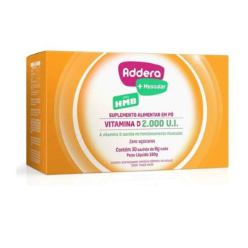Vitamina D Addera + Muscular HMB 2.000UI com 30 Sachês