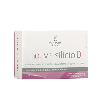 Suplemento Alimentar Nouve Silício D Cabelo Pele e Unha 30 Cápsulas
