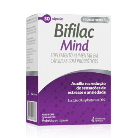 Suplemento Alimentar de Probióticos Bifilac Mind 30 Cápsulas