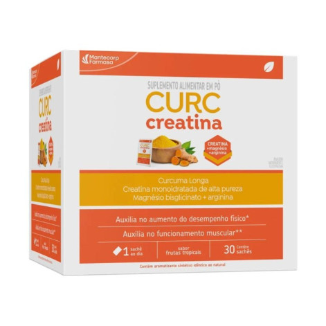 Curc Creatina Sabor Frutas Tropicais Com 30 Saches De 7,3gr Cada Mantecorp Farmasa