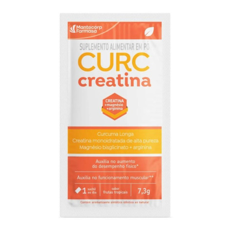 Curc Creatina Sabor Frutas Tropicais Com 30 Saches De 7,3gr Cada Mantecorp Farmasa