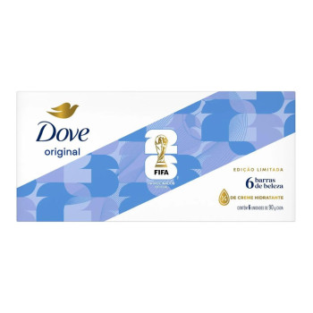 Kit Sabonete Dove Original em Barra 90g 6 unidades
