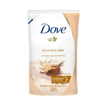Refil Sabonete Líquido Dove Delicious Care com 200ml