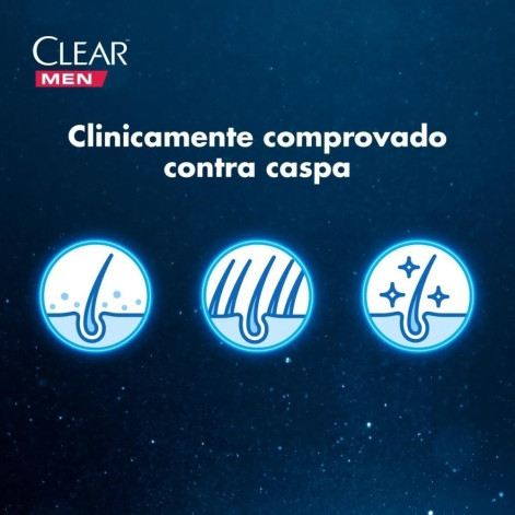 Shampoo Anticaspa Clear Men Ice Cool Menthol 400ml
