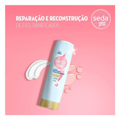 Condicionador Seda Hidra Micelar e Hialurônico by Niina Secrets 325ml