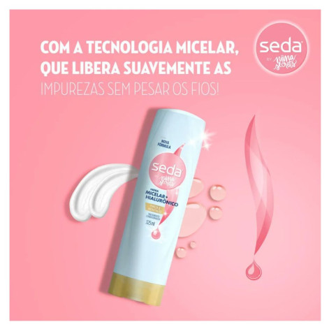 Condicionador Seda Hidra Micelar e Hialurônico by Niina Secrets 325ml