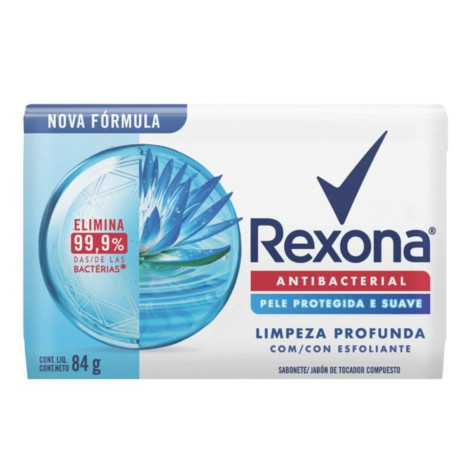 Sabonete em Barra Antibacterial Limpeza Profunda Rexona Cartucho 84g