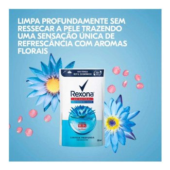 Refil Sabonete Líquido Rexona Antibacteriano Limpeza Profunda 200ml