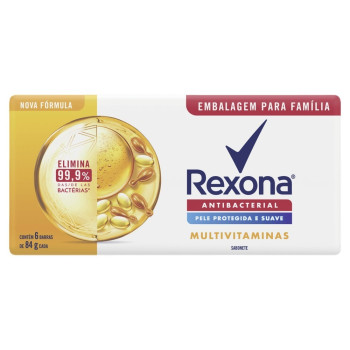 Sabonete Rexona Antib Multivitaminas 84G Com 6 unidades