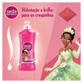 Creme para Pentear Infantil Seda Juntinhos Tiana Crespos Encantados com 300ml