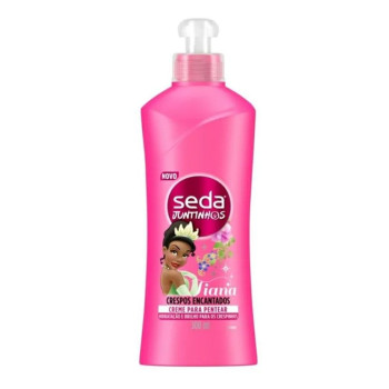 Creme para Pentear Infantil Seda Juntinhos Tiana Crespos Encantados com 300ml
