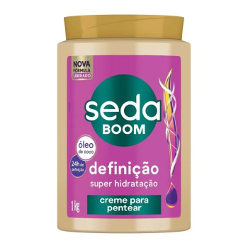 Creme para Pentear com Óleo de Coco Seda Boom Definição 1kg