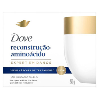 Máscara de Tratamento Dove 10 em 1 Reconstrução + Aminoácido 270g