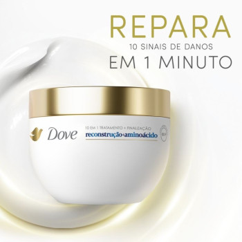 Máscara de Tratamento Dove 10 em 1 Reconstrução + Aminoácido 270g