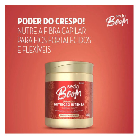 Máscara Tratamento Intensivo Seda Boom Nutrição Intensa 500g