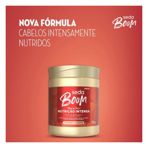Máscara Tratamento Intensivo Seda Boom Nutrição Intensa 500g