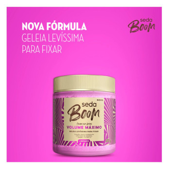 Geleia de Fixação Seda Boom Volume Máximo 500g