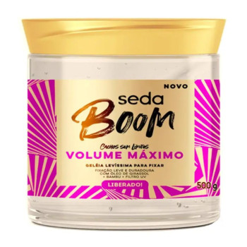 Geleia de Fixação Seda Boom Volume Máximo 500g