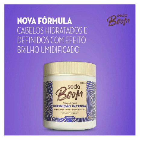 Geleia-Creme Seda Boom Definição Intensa 2 em 1 500g