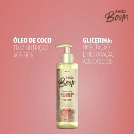 Óleo em Gel Seda Boom Volumão Power 200ml