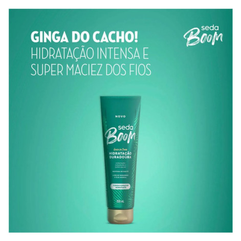 Condicionador Hidratante Seda Boom Hidratação Duradoura Bisnaga 250ml