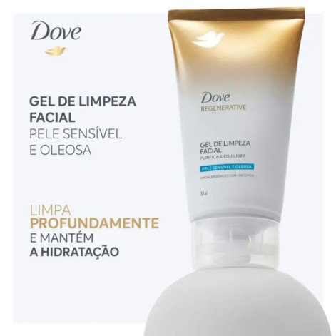 Gel de Limpeza Facial Dove Regenerative Purifica & Equilibra 150ml