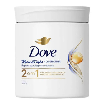 Máscara de Tratamento Dove 2 em 1 Rescontrução 500g