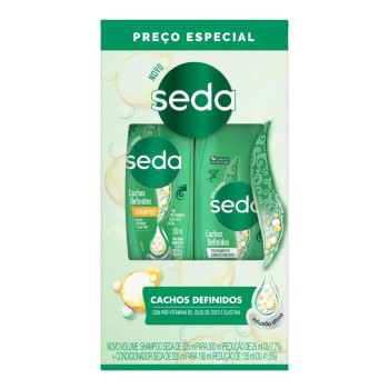 Kit Seda Cachos Definidos Shampoo 300ml + Condicionador 190ml