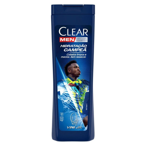 Shampoo Anticaspa Clear Men Hidratação Campeã Vini Júnior 400ml