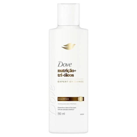 Shampoo Dove Nutrição + Tri-Óleos 190ml