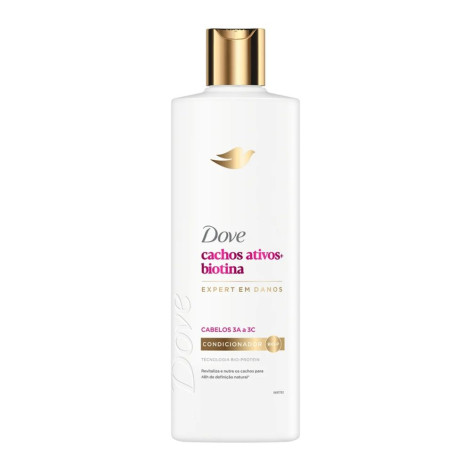 Kit Dove Expert em Danos Cachos Ativos +Biotina Shampoo 350ml + Condicionador 175ml