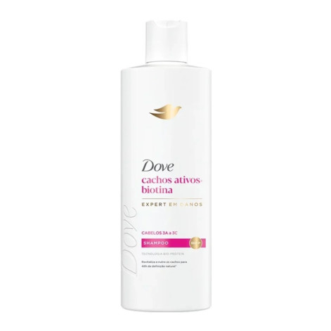 Kit Dove Expert em Danos Cachos Ativos +Biotina Shampoo 350ml + Condicionador 175ml