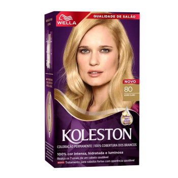 Tinta de Cabelo Permanente Koleston N 8.0 Louro Claro